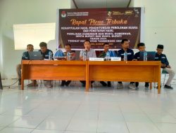 Rapat Pleno Terbuka Rekapitulasi Hasil Penghitungan Perolehan Suara Dan Penetapan Hasil Pemilihan Gubernur dan Wakil Gubernur serta Bupati dan Wakil Bupati Tahun 2024