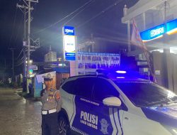 Satlantas Polres Mamasa Gelar Patroli Blue Light l untuk Jaga Keamanan Malam Hari