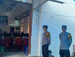 Personel Polsek Pana Polres Mamasa Laksanakan Pengamanan Ibadah di Gereja Toraja Mamasa Jemaat Sion Ladi