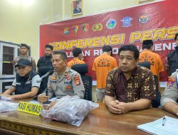 Polres Majene Gelar Konferensi Pers Terkait Penganiayaan Mahasiswa di Kampus STIKES BBM