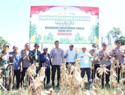 Kapolres Majene Hadiri Panen Raya Jagung Serentak Kuartal II dalam Rangka Mendukung Swasembada Pangan 2025