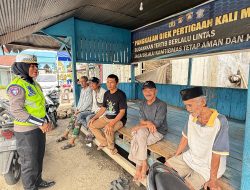 Ops Keselamatan: Ditlantas Polda Sulbar Sasar Komunitas Ojek di Kali Mamuju Ajak Jadi Pelopor Tertib Berkendara