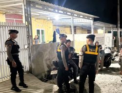 Patroli Gabungan Samapta dan Satresnarkoba Polres Majene Sisir Permukiman Warga, Jaga Keamanan Malam Hari